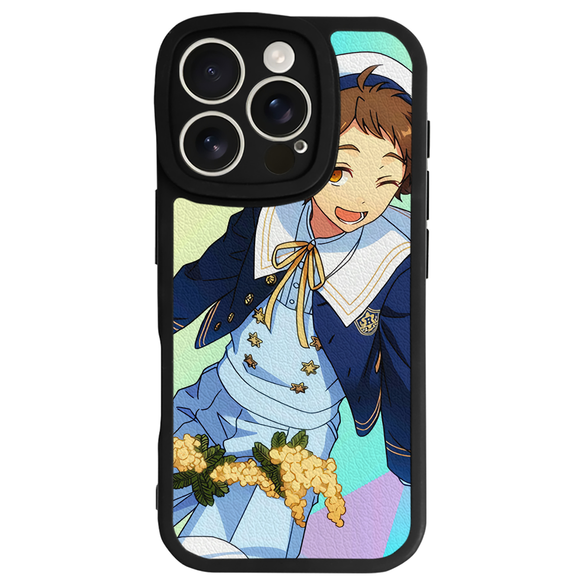 （画像用） あんさんぶるスターズ! Ensemble Stars 【iPhone 16シリーズ対応】シリコンスマホケース（レザー調） 材質：シリコン